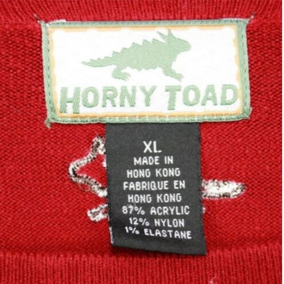 🌿Horny Toad Crew Neck Pullover Sweater XL Red - Picture 6 of 7